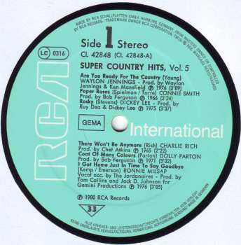 LP Various: Super Country Hits Vol. 5