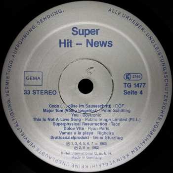 2LP Various: Super Hit-News
