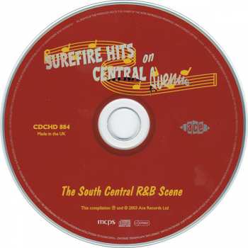 CD Various: Surefire Hits On Central Avenue - The South Central R&B Scene