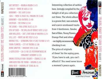 CD Various: Talking About The Good Times Volume 1 (A Collection Of Unreleased Acetates & Obscure Psychedelic Pressings)