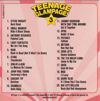 4CD/Box Set Various: Teenage Glampage! (80 Glambusters Rockers, Shockers And Teenyboppers From The 70's!)