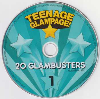 4CD/Box Set Various: Teenage Glampage! (80 Glambusters Rockers, Shockers And Teenyboppers From The 70's!)