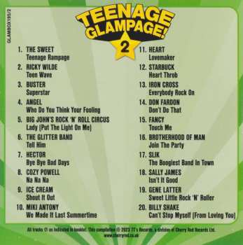 4CD/Box Set Various: Teenage Glampage! (80 Glambusters Rockers, Shockers And Teenyboppers From The 70's!)