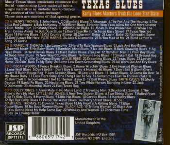 4CD/Box Set Various: Texas Blues: Early Blues Masters From The Lone Star State