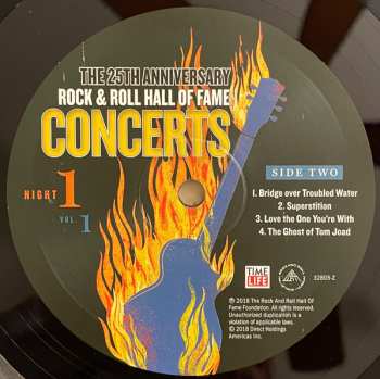 LP Various: The 25th Anniversary Rock & Roll Hall of Fame Concerts Night 1 - Vol. 1