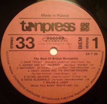 LP Various: The Best Of British Rockabilly