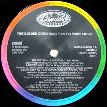 LP Various: The Golden Child (Music From The Motion Picture)