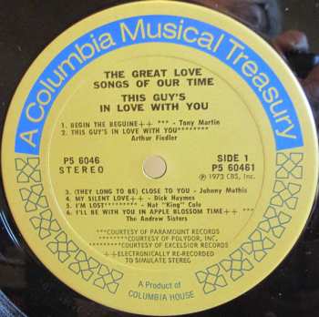 6LP/Box Set Various: The Great Love Songs Of Our Time