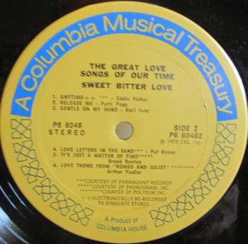 6LP/Box Set Various: The Great Love Songs Of Our Time