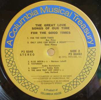 6LP/Box Set Various: The Great Love Songs Of Our Time