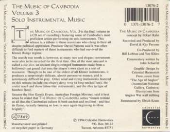 CD Various: The Music Of Cambodia, Volume 3 - Solo Instrumental Music