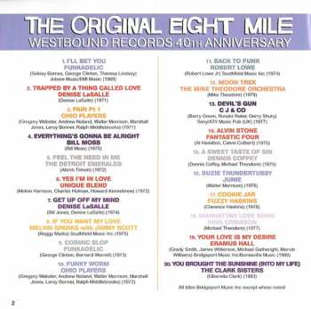 CD Various: The Original Eight Mile: Westbound Records 40th Anniversary