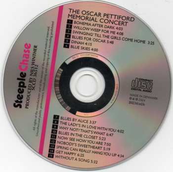 CD Various: The Oscar Pettiford Memorial Concert