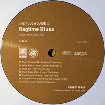 LP Various: The Rough Guide To Ragtime Blues (Reborn And Remastered) LTD