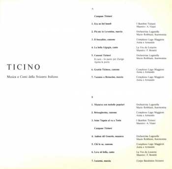 LP Various: Ticino (Musica E Canti Della Svizzera Italiana)