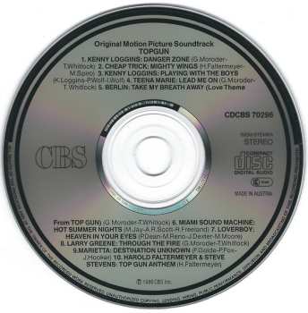 CD Various: Top Gun - Original Motion Picture Soundtrack