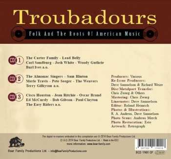 3CD Various: Troubadours (Folk And The Roots Of American Music Part 1)