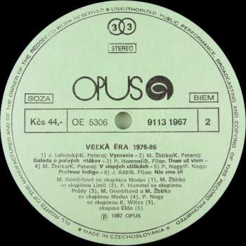 2LP Various: Veľká Éra 1976-86
