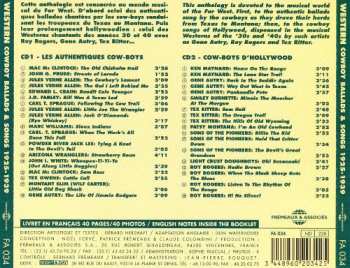 2CD Various: Western Cowboy Ballads And Songs 1925-1939