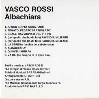 CD Vasco Rossi: Albachiara (Non Siamo Mica Gli Americani)