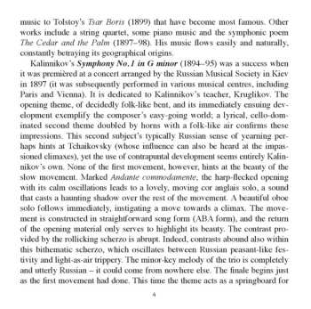 CD Vasily Sergeyevich Kalinnikov: The Two Symphonies