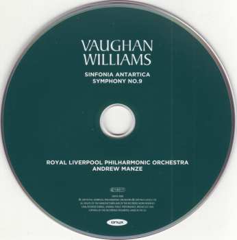 CD Ralph Vaughan Williams: Symphony No.7 'Antarctica' / Symphony No.9