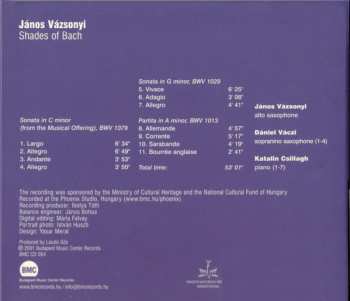 CD Vázsonyi János: Shades Of Bach