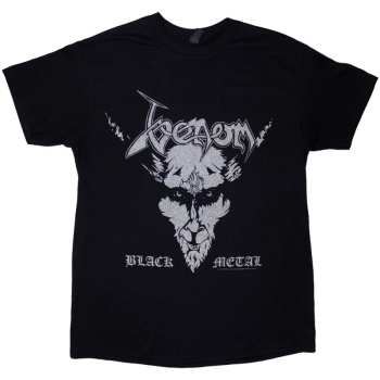 Merch Venom: Venom Unisex T-shirt: Black Metal (black) (back Print) (small) S