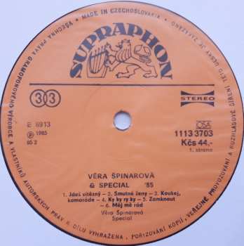 LP Věra Špinarová: 85