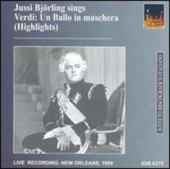 Album Verdi / Berger / Bjorling: Un Ballo In Mascher