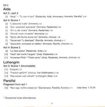 2CD Birgit Nilsson: Verdi: Aida 1956 / Wagner: Lohengrin & Parsifal Excerpts 1952-59