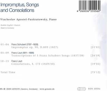 CD Viacheslav Apostel-Pankratowsky: Impromptus, Songs And Consolations