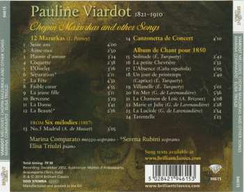 CD Pauline Viardot: Mélodies