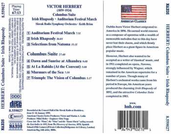CD Victor Herbert: Victor Herbert: Columbus Suite, Irish Rhapsody, Auditorium Festival March