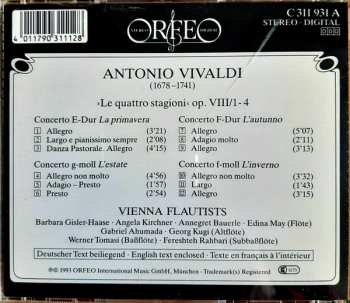 CD Vienna Flautists: Antonio Vivaldi : Le Quattro Stagioni