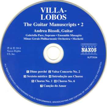 3CD Heitor Villa-Lobos: Complete Guitar Manuscripts