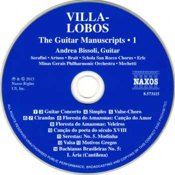 CD Heitor Villa-Lobos: The Guitar Manuscripts – 1