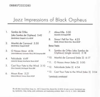 CD Vince Guaraldi Trio: Jazz Impressions Of Black Orpheus
