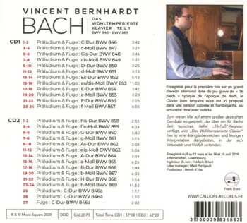 2CD Johann Sebastian Bach: Das Wohltemperierte Clavier - Teil 1  DIGI
