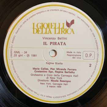 LP Vincenzo Bellini: Il Pirata