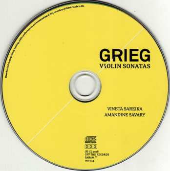 CD Edvard Grieg: Violin Sonatas