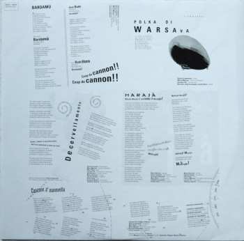 2LP Vinicio Capossela: Canzoni A Manovella