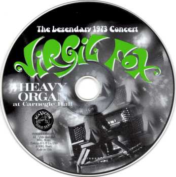 CD Virgil Fox: Heavy Organ At Carnegie Hall, - The Legendary 1973 Concert