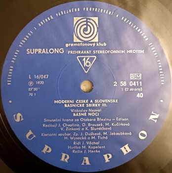 Box Set/2EP Vítězslav Nezval: Moderní České A Slovenské Básnické Sbírky III.