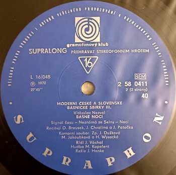 Box Set/2EP Vítězslav Nezval: Moderní České A Slovenské Básnické Sbírky III.