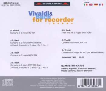CD Johann Sebastian Bach: Vivaldi & Bach For Recorder