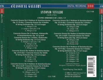 CD Antonio Vivaldi: L'Estro Armonico. Op.3 Nos. 1-7