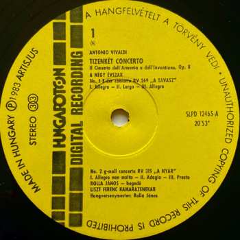 3LP/Box Set Antonio Vivaldi: 12 Concerti Op.8 - Il Cimento Dell' Armonia E Dell' Inventione Including "The Four Seasons"