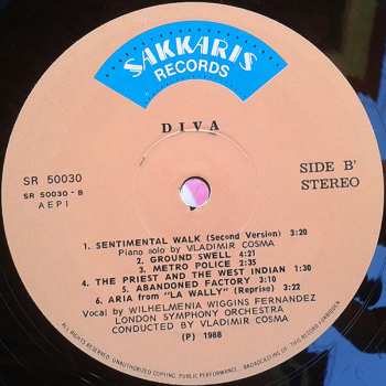 LP Vladimir Cosma: Diva (Original Soundtrack Recording)