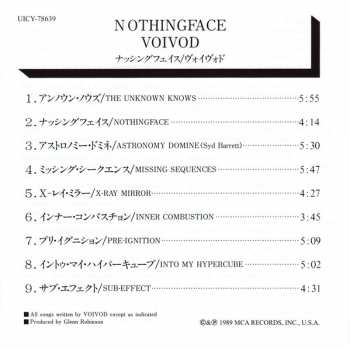 CD Voïvod: Nothingface LTD